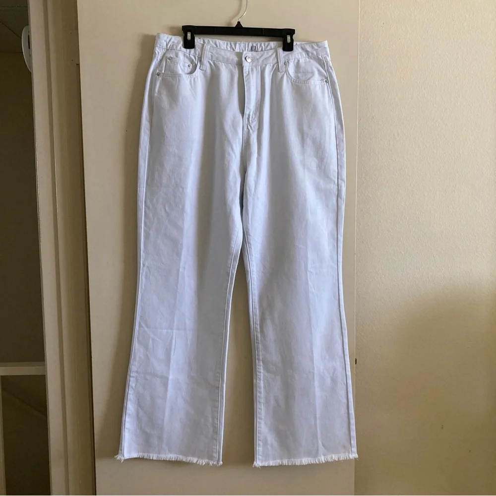 Princess Polly Carey Denim High Waist White Jeans | New without Tags - Picture 6 of 13